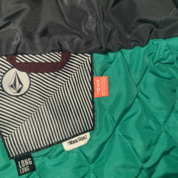 Volcom women S Long Zip Hooded Ski Snow Jacket Coat - Picture 5 of 8